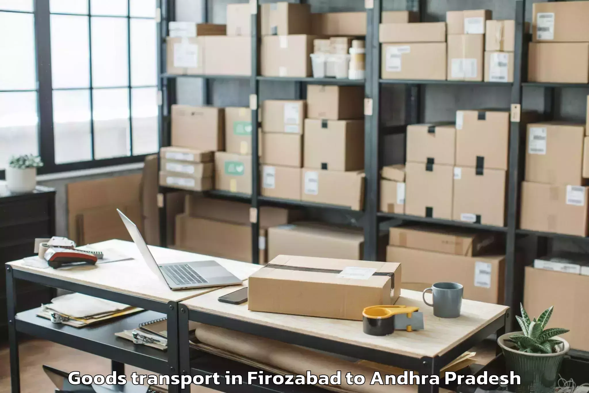 Affordable Firozabad to Narasaraopeta Goods Transport